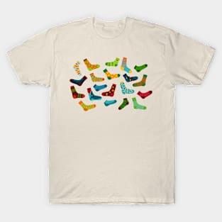 Socks Colorful Illustration T-Shirt